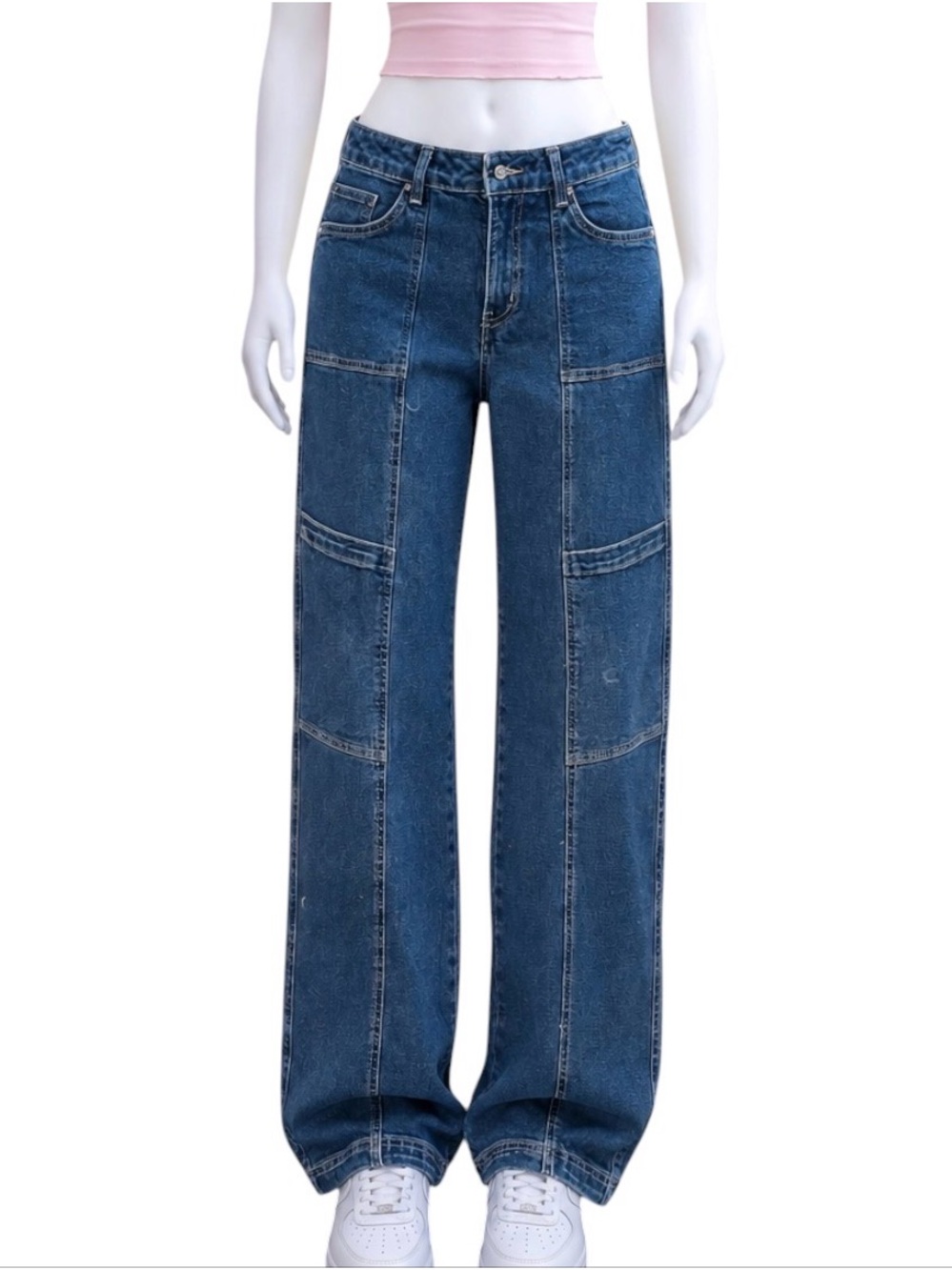 Vanilla star Y2K streetwear baggy Denim cargo jeans size XS (W25)